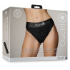 Ouch! Culotte vibrante Strap-On Hipster Noire